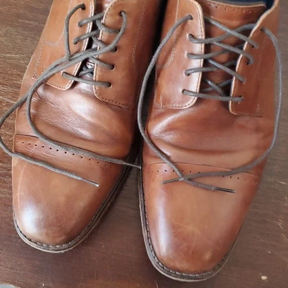 EUC. Cole Haan Men's Grand 2.0 Cap-Toe Oxford Size 11.5M, British Tan